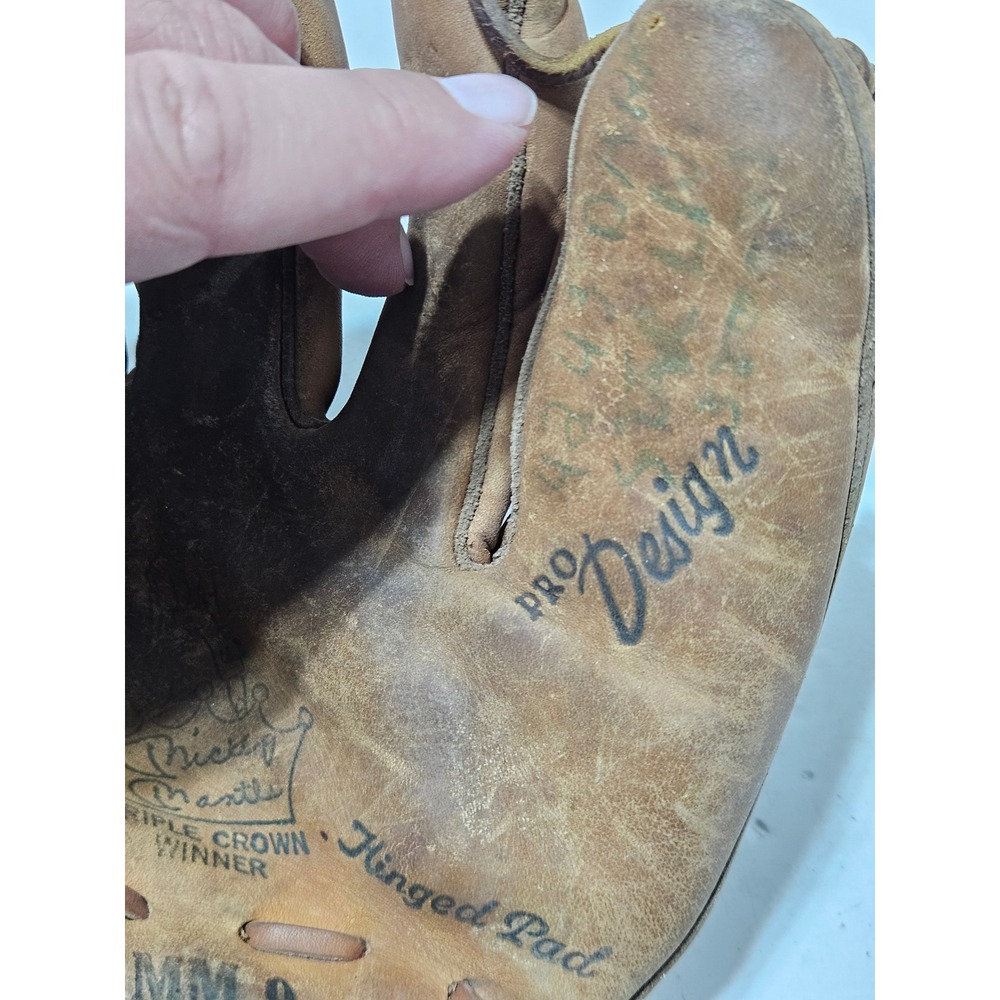 Vintage Rawlings MM9 Pro Design Triple Crown Winner Baseball Glove USA - Picture 9 of 12